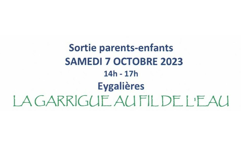Sortie parents-enfants : La garrigue au fil de l'eau