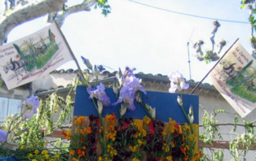 Défile de la charrette des ânes et foire aux fleurs