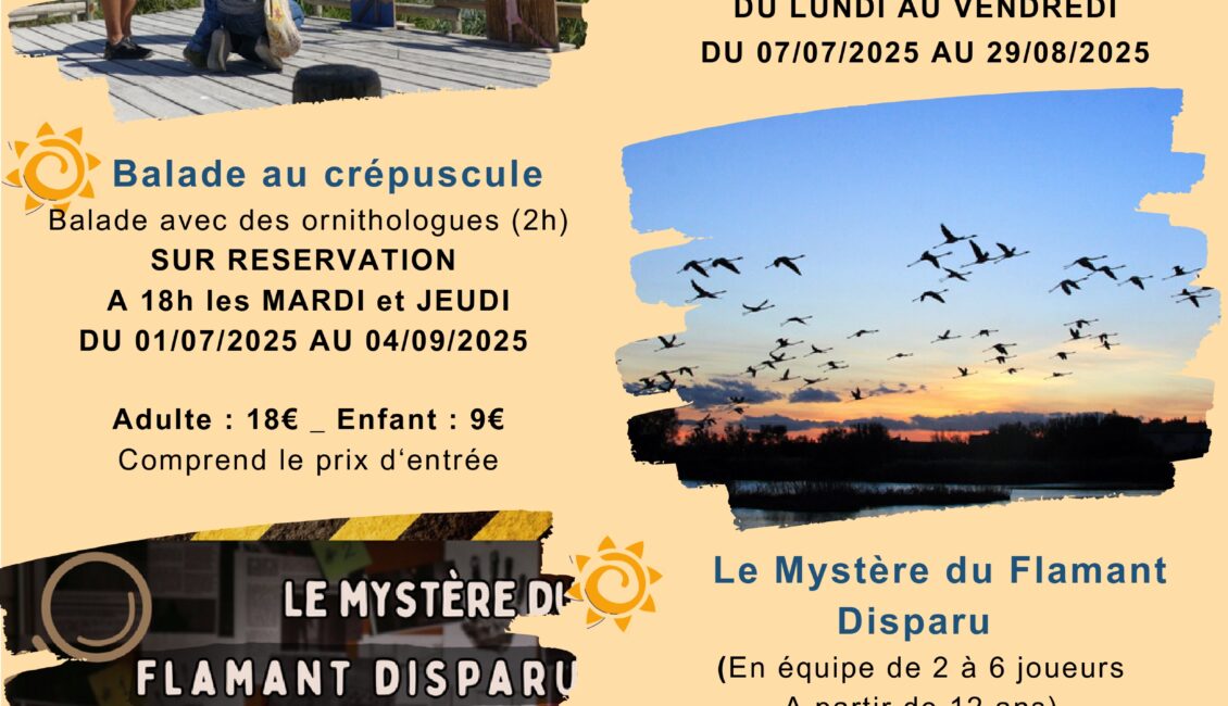 Visites guidées au Parc Ornithologique