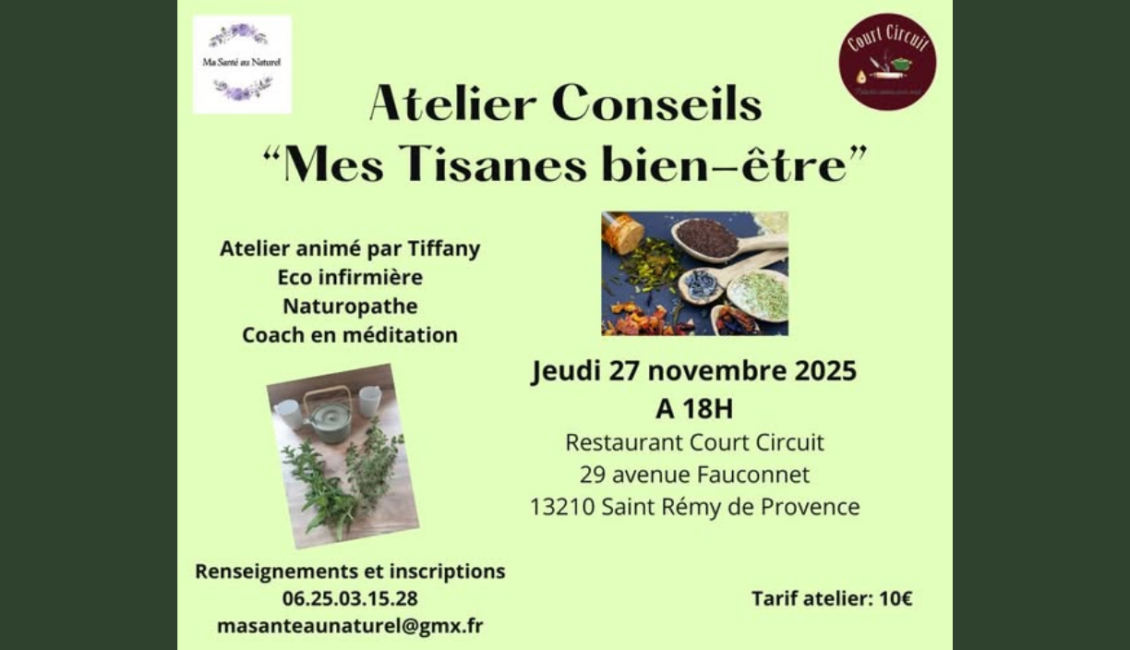 Atelier Naturopathie au court-circuit à Saint-Rémy-de-Provence