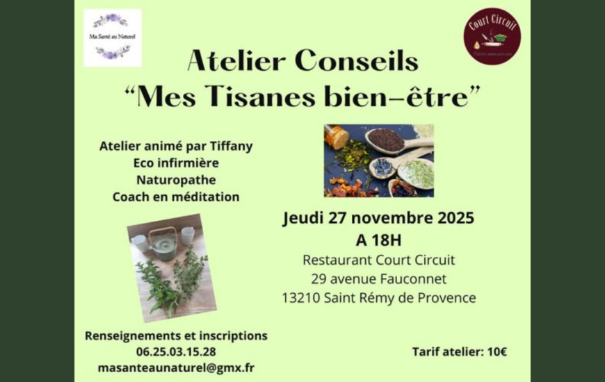 Atelier Naturopathie au court-circuit à Saint-Rémy-de-Provence