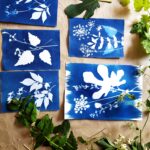 Ateliers carte de vœux en Cyanotype