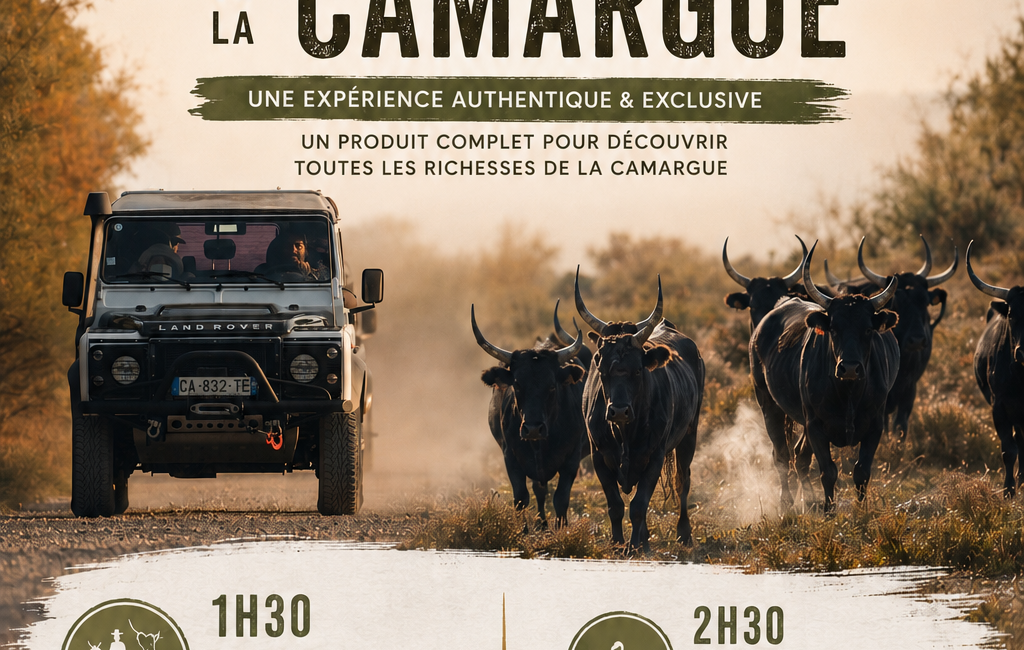 Safari Camargue avec découverte d'une manade