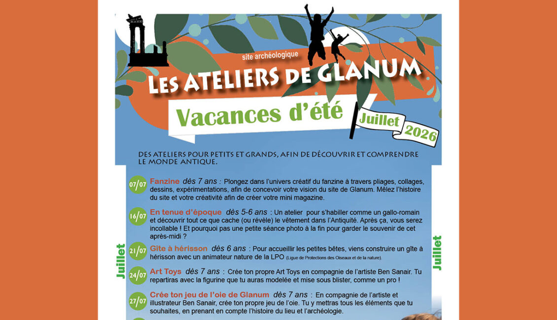Les Vacances d'été de Glanum
