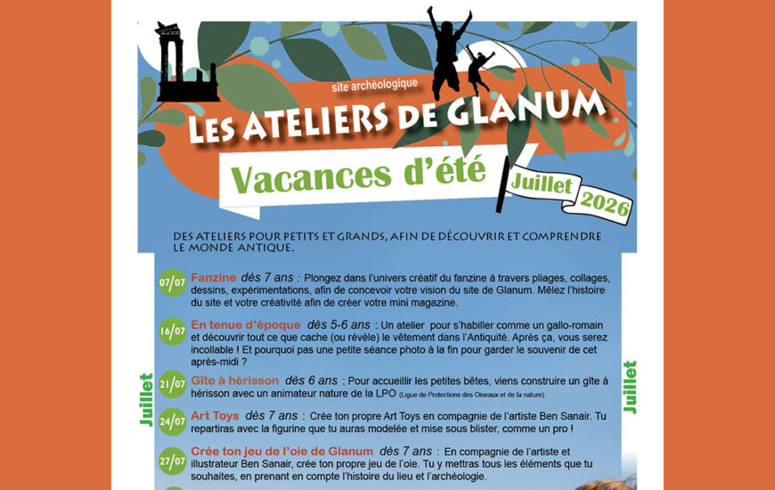 Les Vacances d'été de Glanum