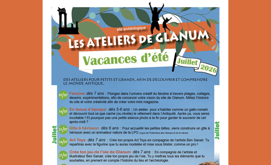 Les Vacances d'été de Glanum