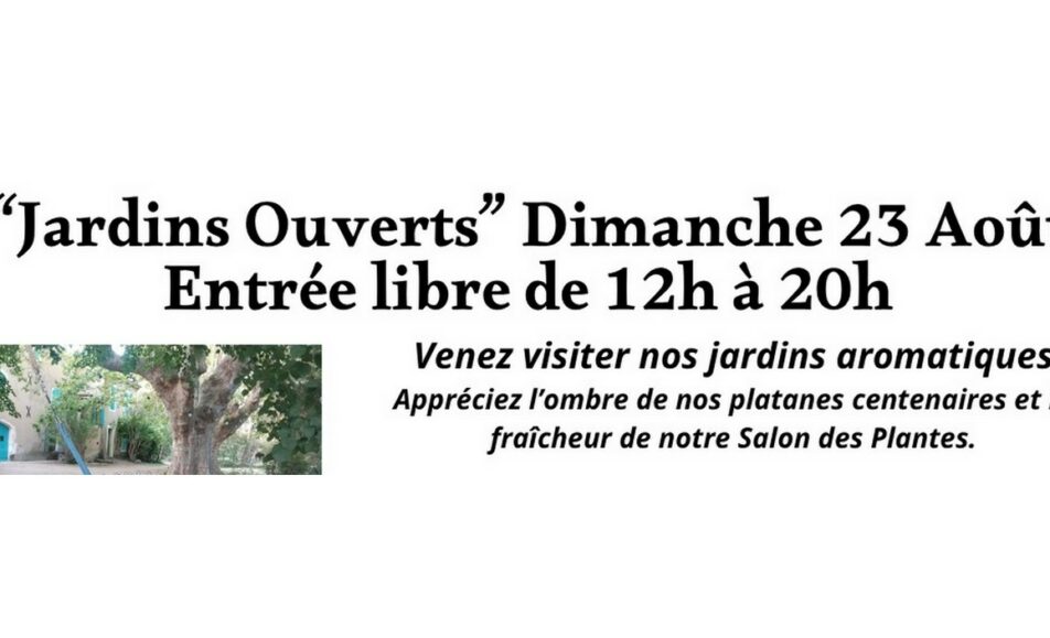 "Jardins ouverts" aux Sentiers de l'Abondance